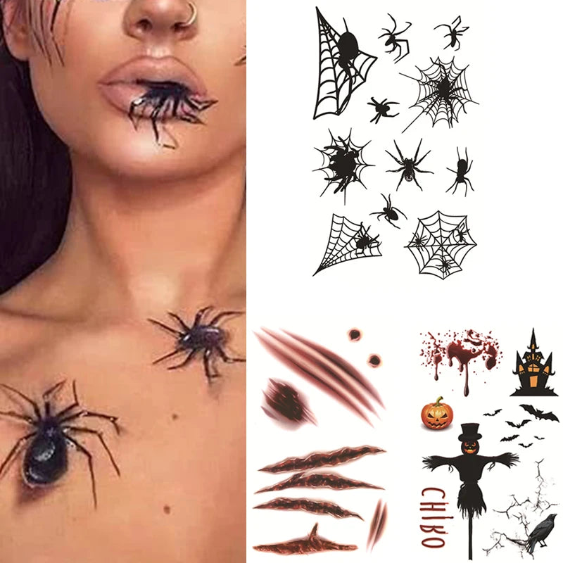 Tatouage Halloween Blessure Sanglante – Effet Spécial Réaliste