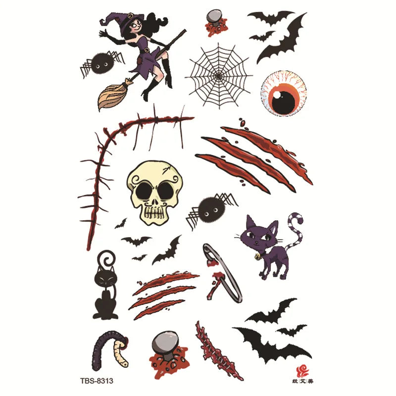 Tatouage Halloween Blessure Sanglante – Effet Spécial Réaliste