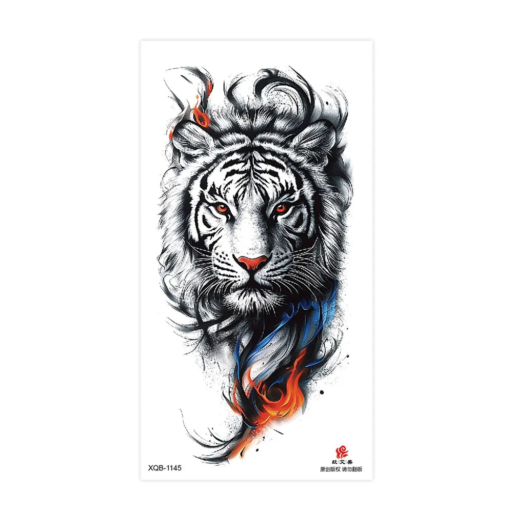 Tatouage Sleeve Animal – Loup, Lion, Tigre Bras Complet