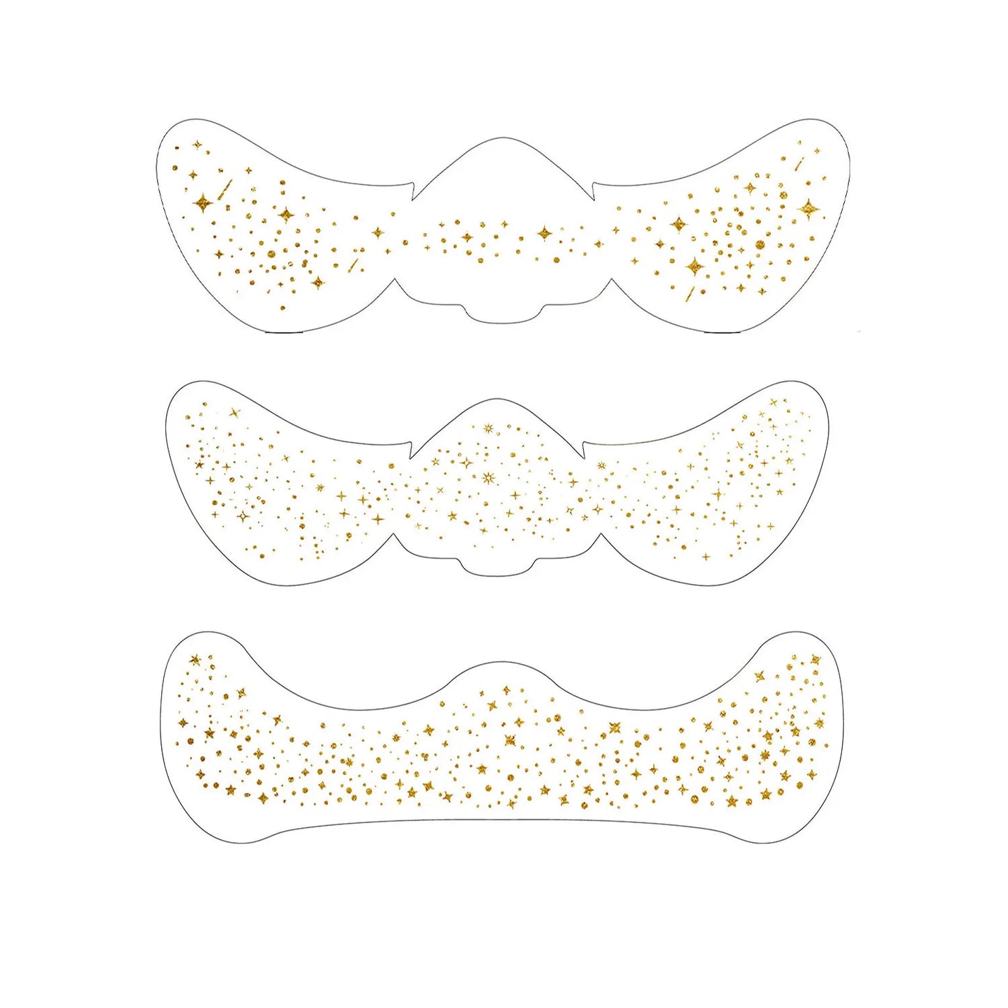 Faux Taches de Rousseur Pailletées - 6 Planches Stickers Maquillage Tendance