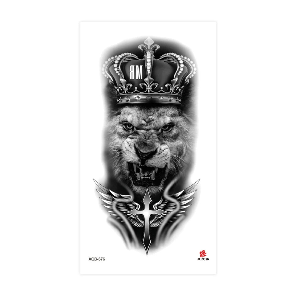 Tatouage Sleeve Animal – Loup, Lion, Tigre Bras Complet