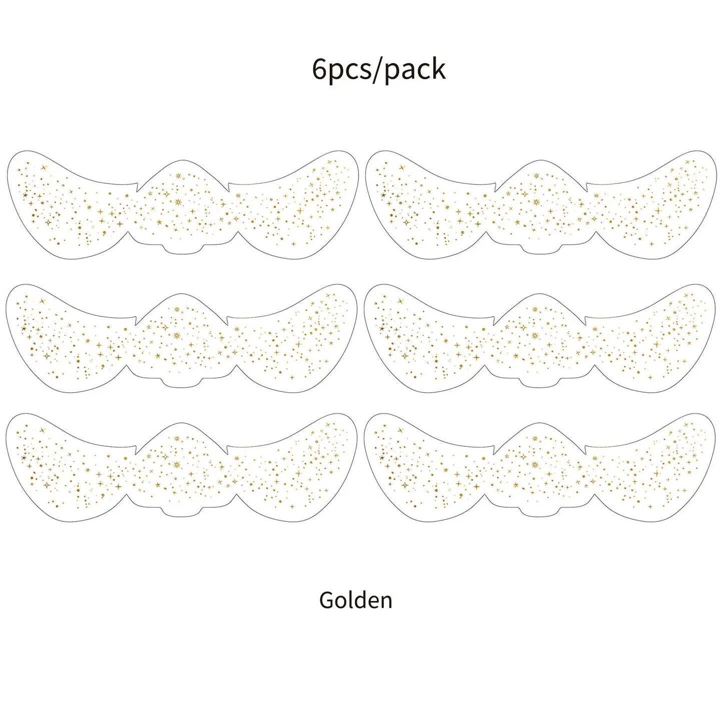 Faux Taches de Rousseur Pailletées - 6 Planches Stickers Maquillage Tendance