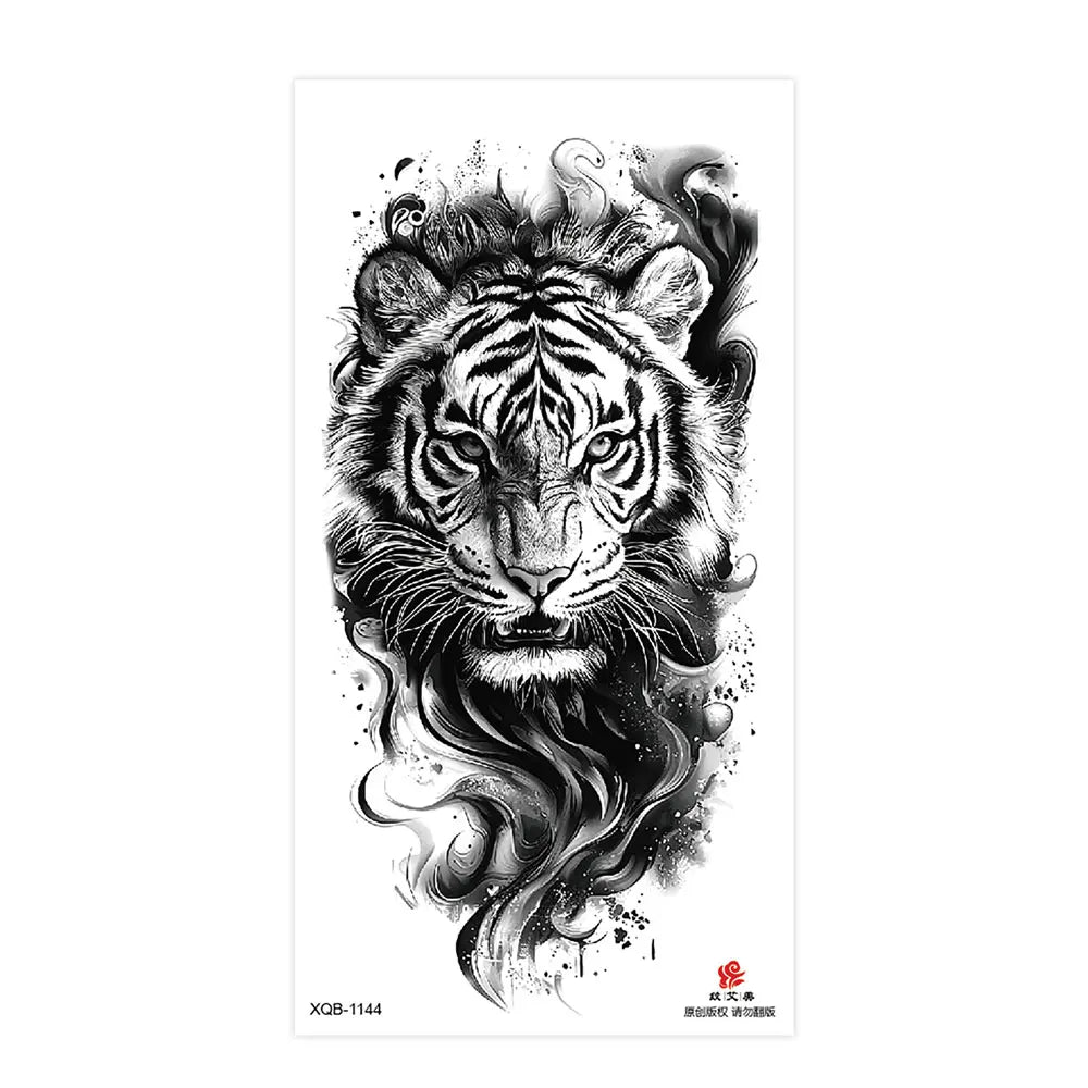 Tatouage Sleeve Animal – Loup, Lion, Tigre Bras Complet