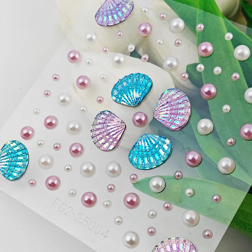 Strass Visage Sirène Coquillages – Bijoux de Peau Festival