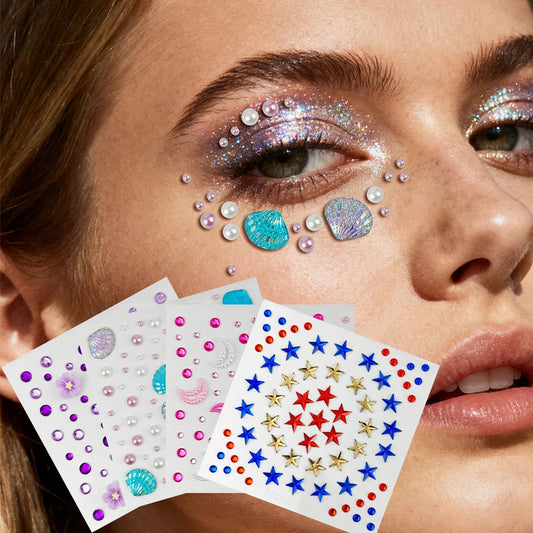 Strass Visage Sirène Coquillages – Bijoux de Peau Festival