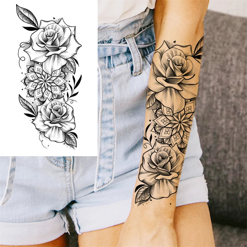 Tatouage Sleeve Bras Complet – Style Guerrier Réaliste Homme & Femme