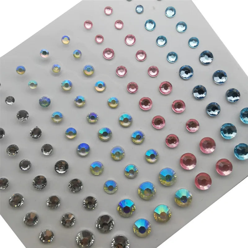 Strass Visage 3D Brillants – Bijoux de Peau pour Festival & Soirées