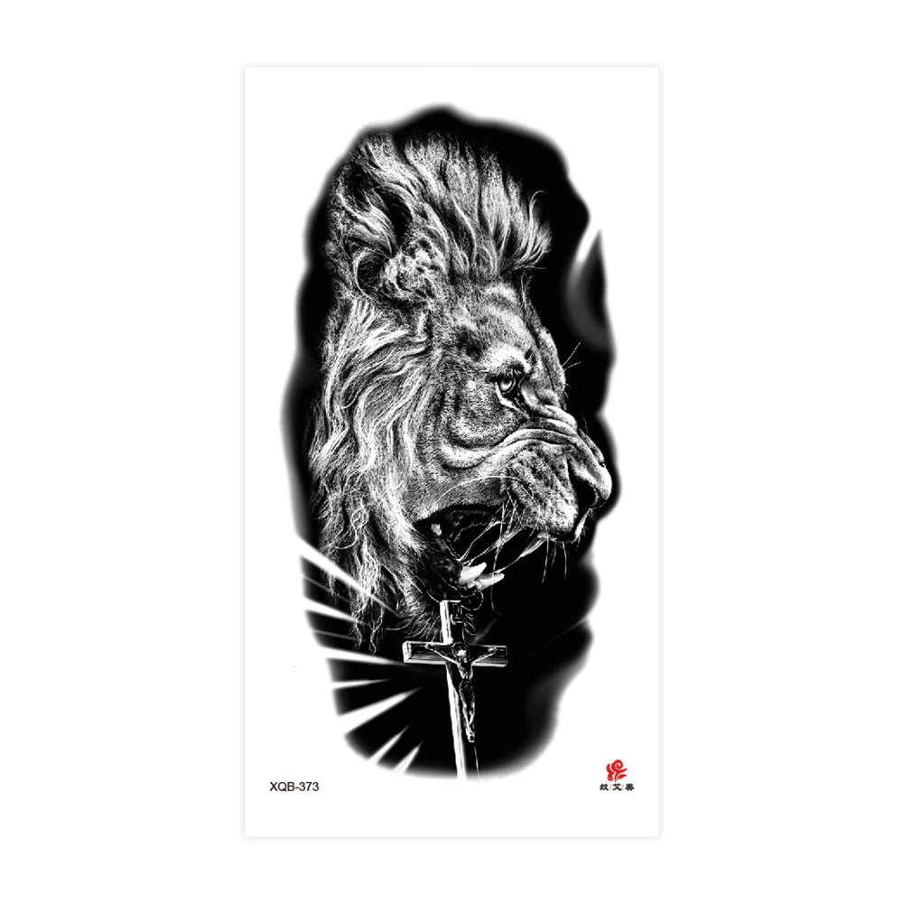 Tatouage Sleeve Animal – Loup, Lion, Tigre Bras Complet