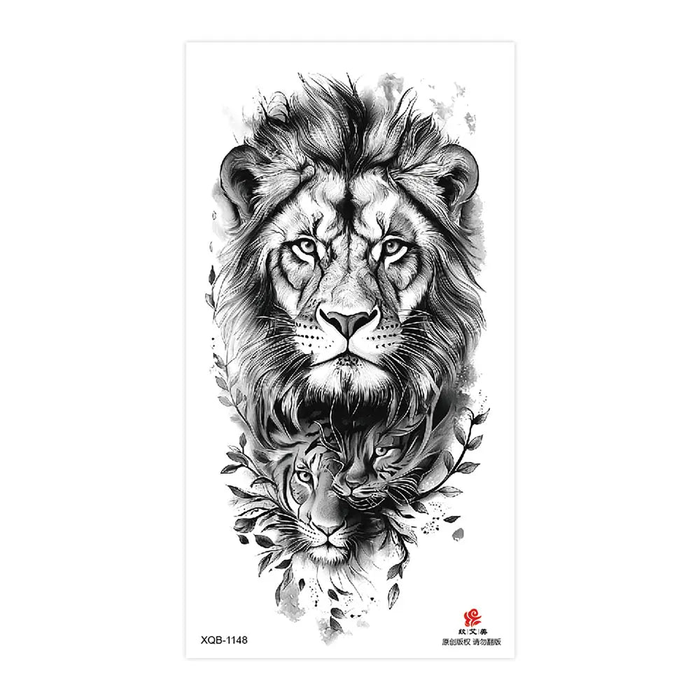 Tatouage Sleeve Animal – Loup, Lion, Tigre Bras Complet