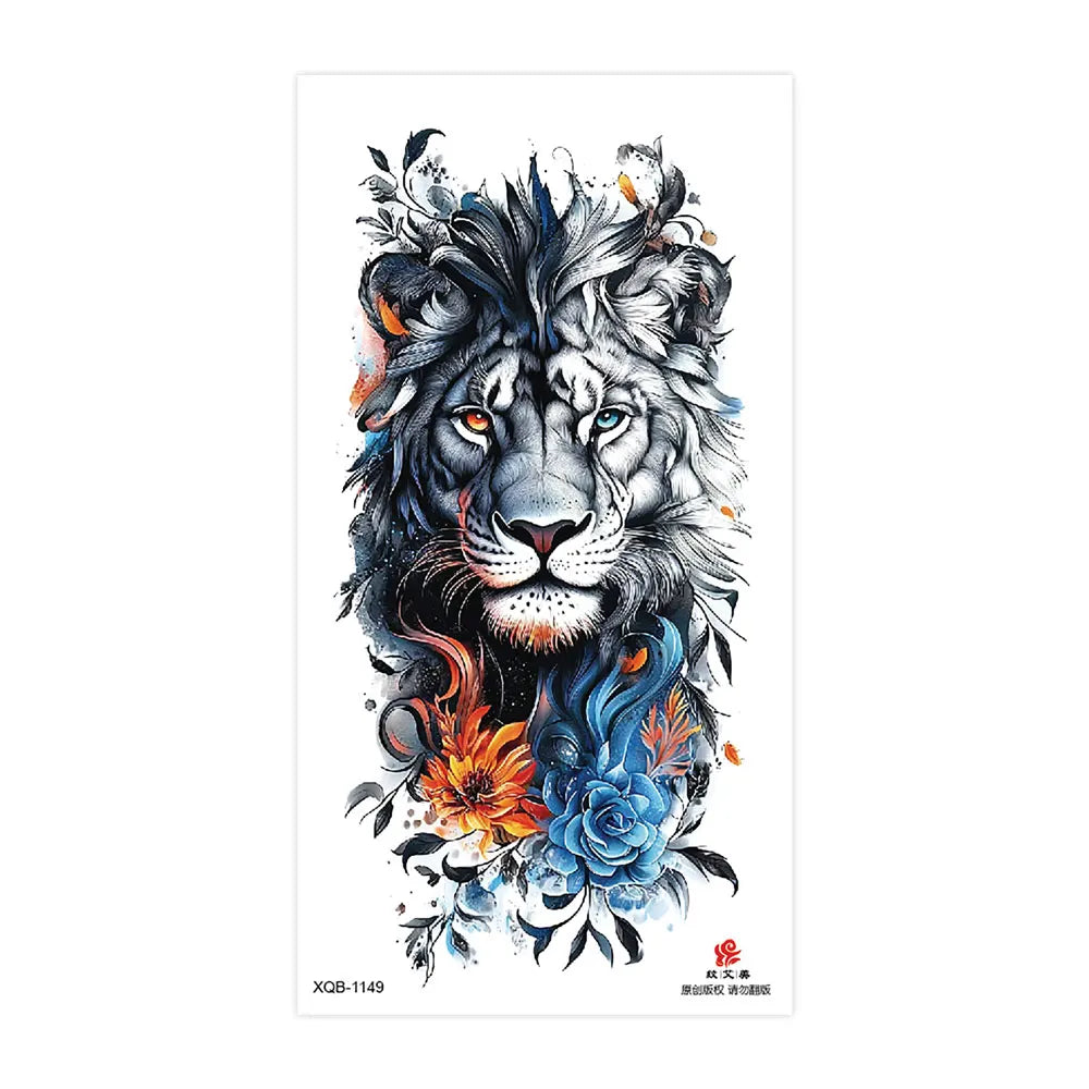Tatouage Sleeve Animal – Loup, Lion, Tigre Bras Complet