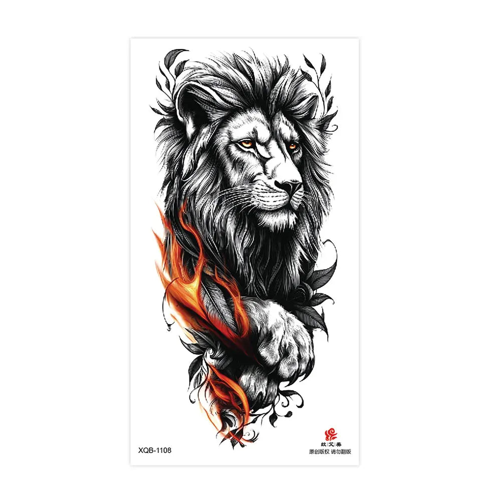 Tatouage Sleeve Animal – Loup, Lion, Tigre Bras Complet