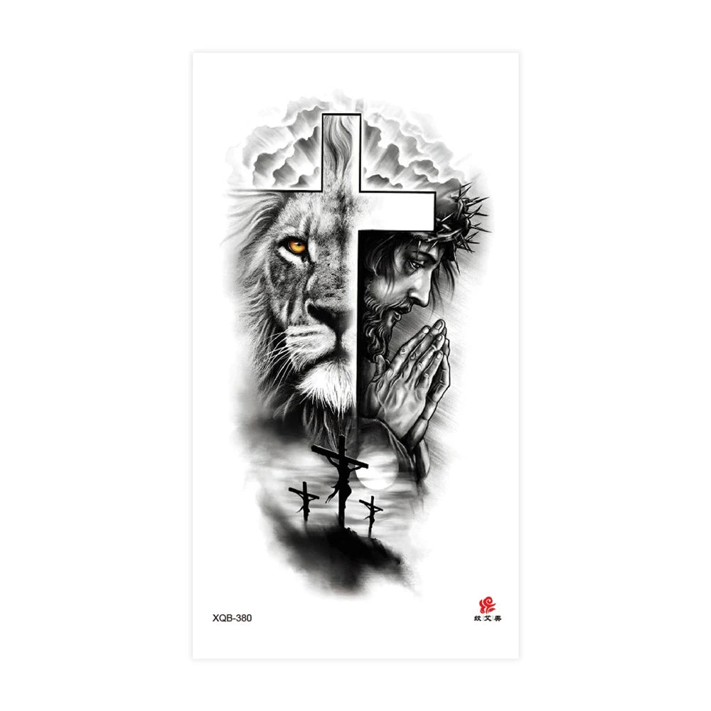Tatouage Sleeve Animal – Loup, Lion, Tigre Bras Complet
