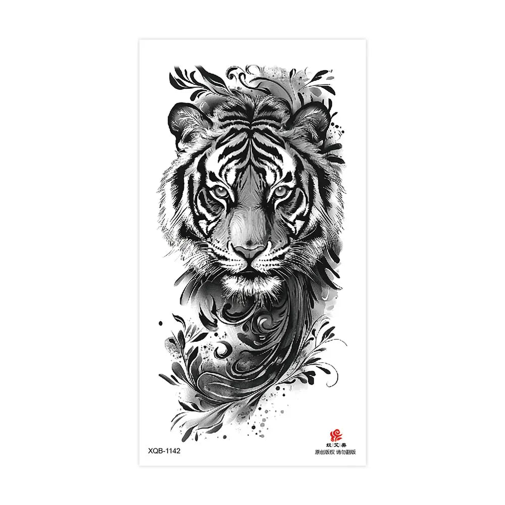 Tatouage Sleeve Animal – Loup, Lion, Tigre Bras Complet