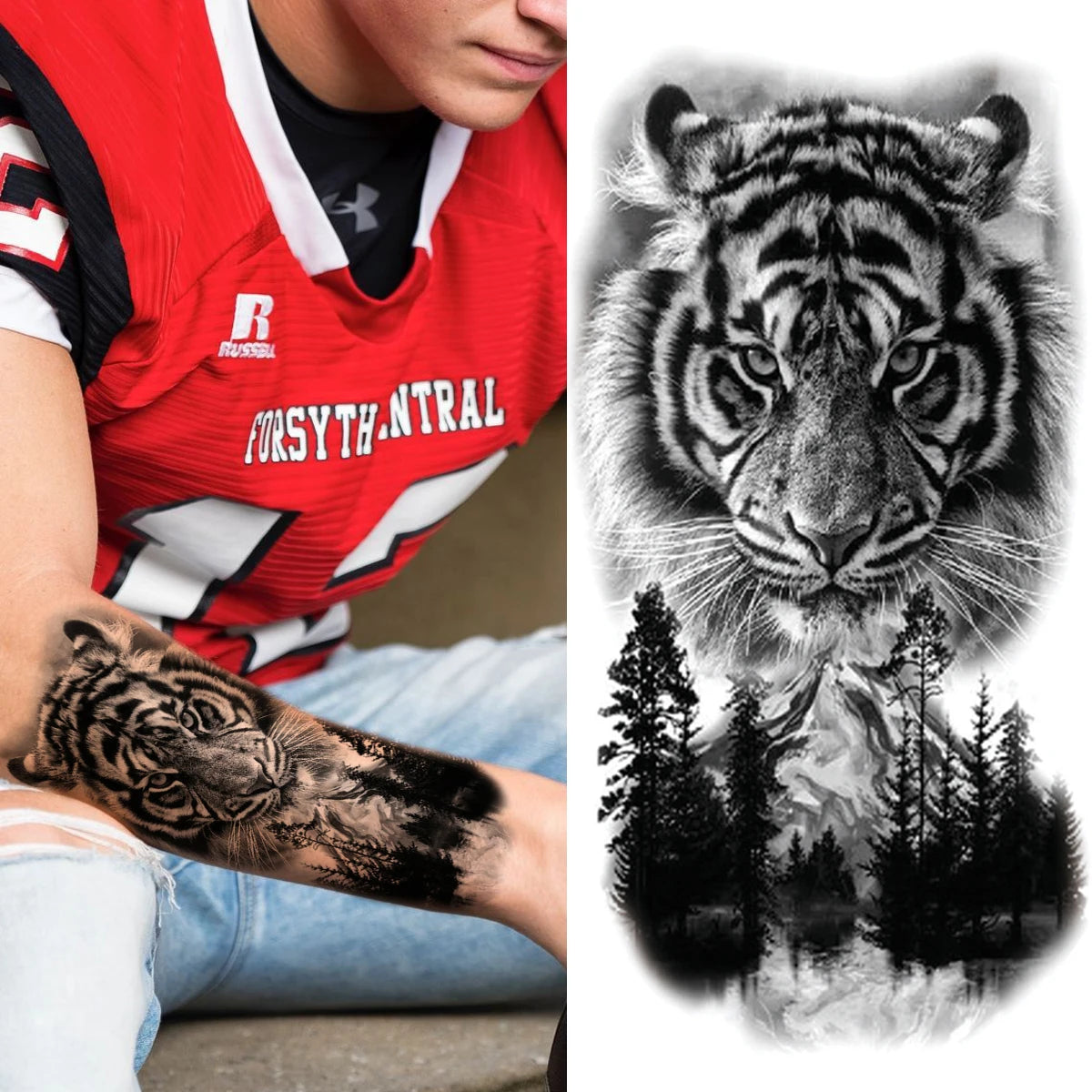 Tatouage Sleeve Bras Complet – Style Guerrier Réaliste Homme & Femme