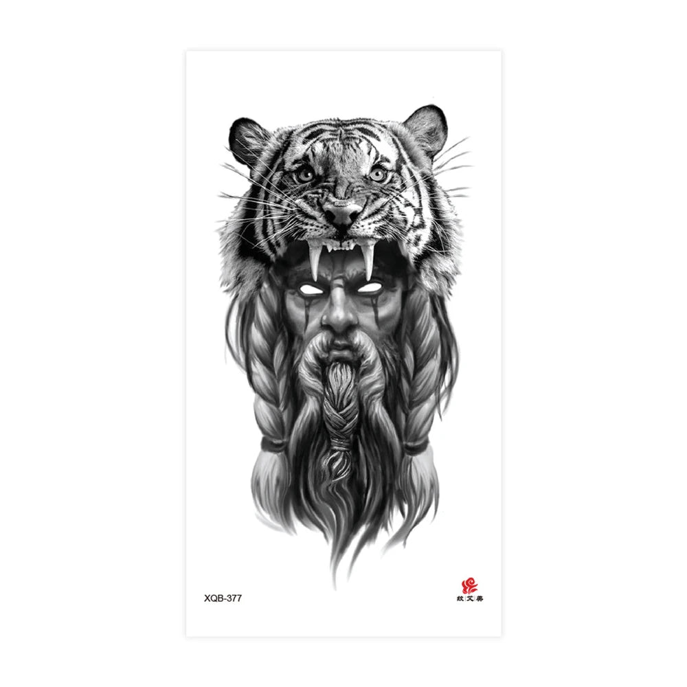 Tatouage Sleeve Animal – Loup, Lion, Tigre Bras Complet
