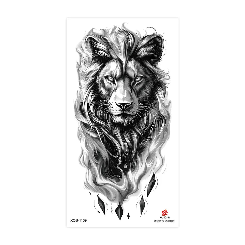 Tatouage Sleeve Animal – Loup, Lion, Tigre Bras Complet
