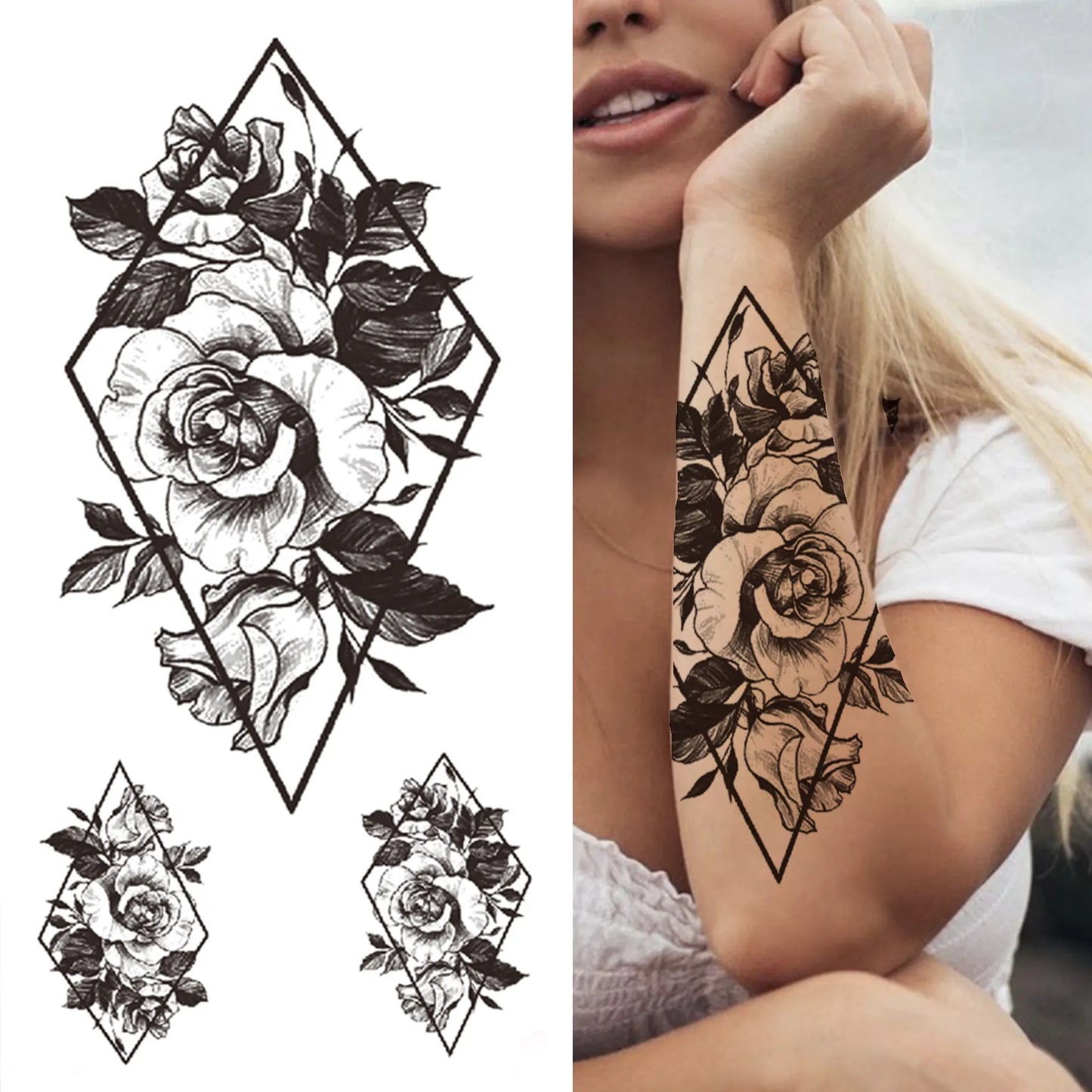 Tatouage Sleeve Bras Complet – Style Guerrier Réaliste Homme & Femme