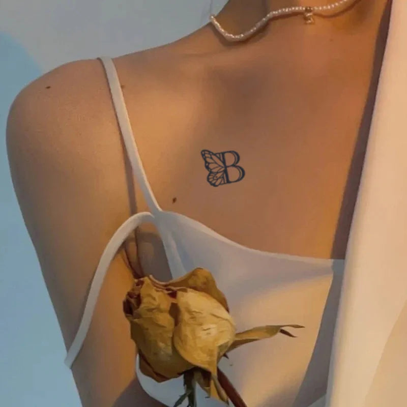 Tatouage Temporaire Lettres Anglaises - Citation, Prénom Waterproof