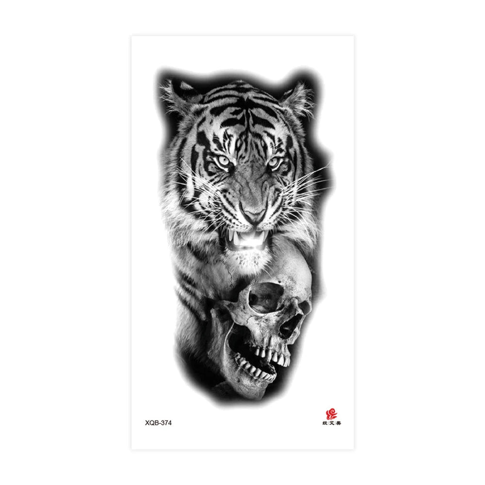 Tatouage Sleeve Animal – Loup, Lion, Tigre Bras Complet