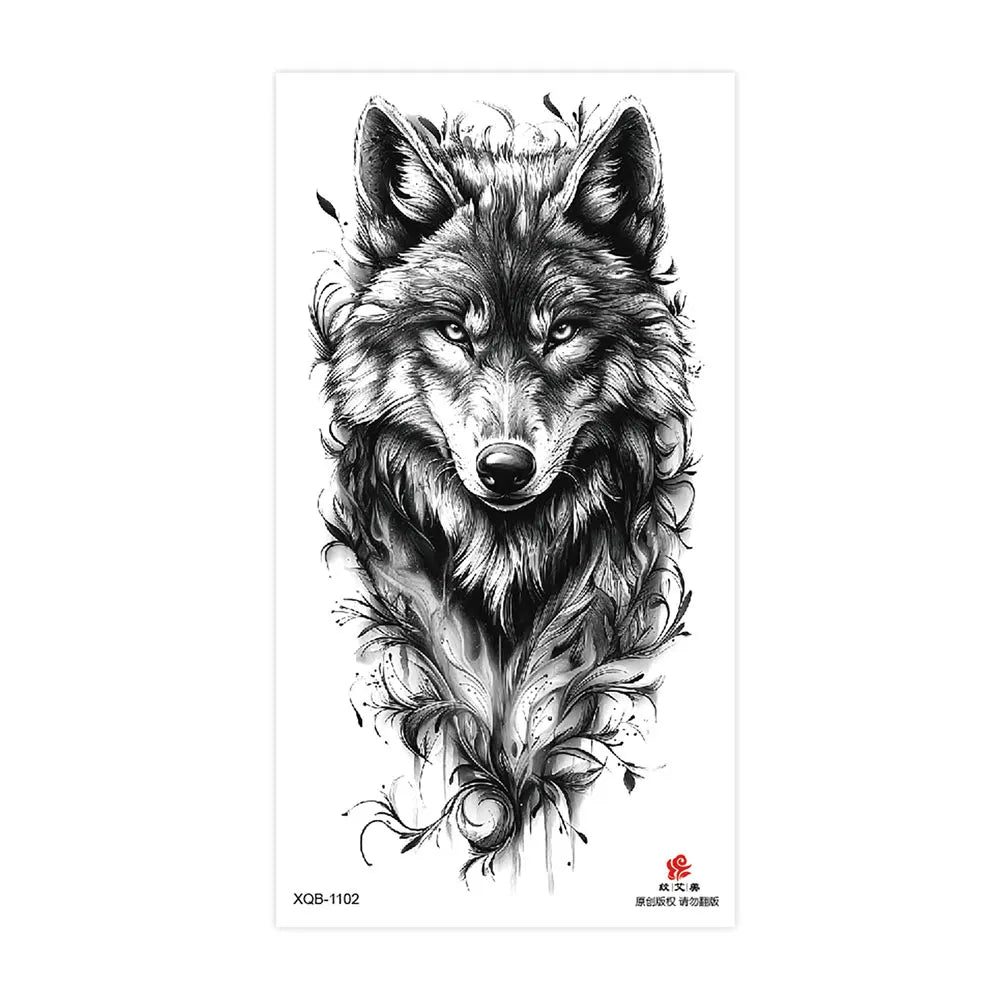 Tatouage Sleeve Animal – Loup, Lion, Tigre Bras Complet