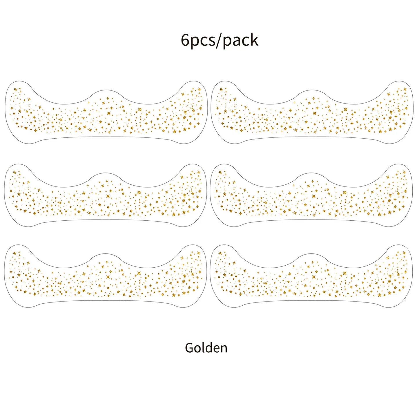 Faux Taches de Rousseur Pailletées - 6 Planches Stickers Maquillage Tendance