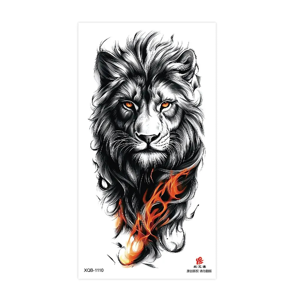 Tatouage Sleeve Animal – Loup, Lion, Tigre Bras Complet