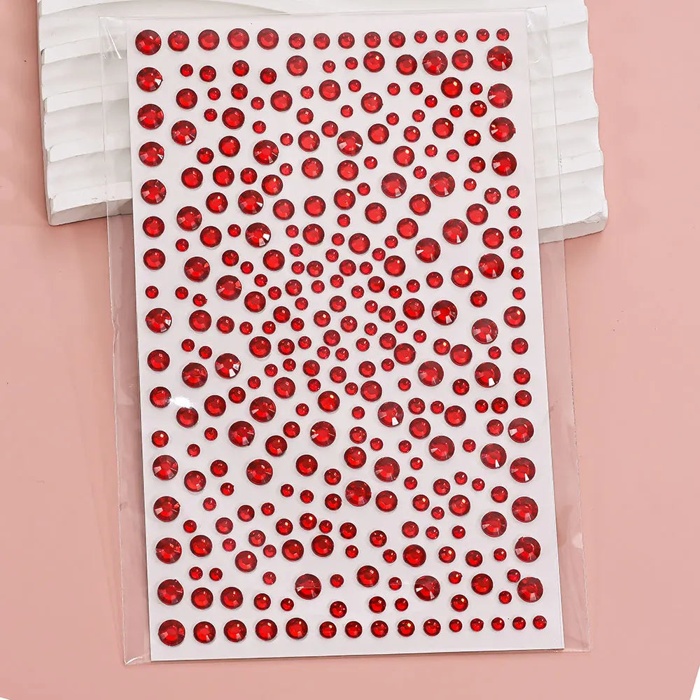 Strass Visage Multicolores Pailletés – Set 900 Pièces Adhésifs Festival & Maquillage