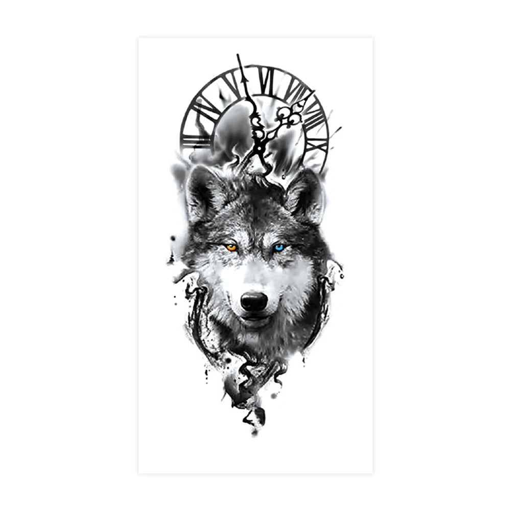 Tatouage Sleeve Animal – Loup, Lion, Tigre Bras Complet