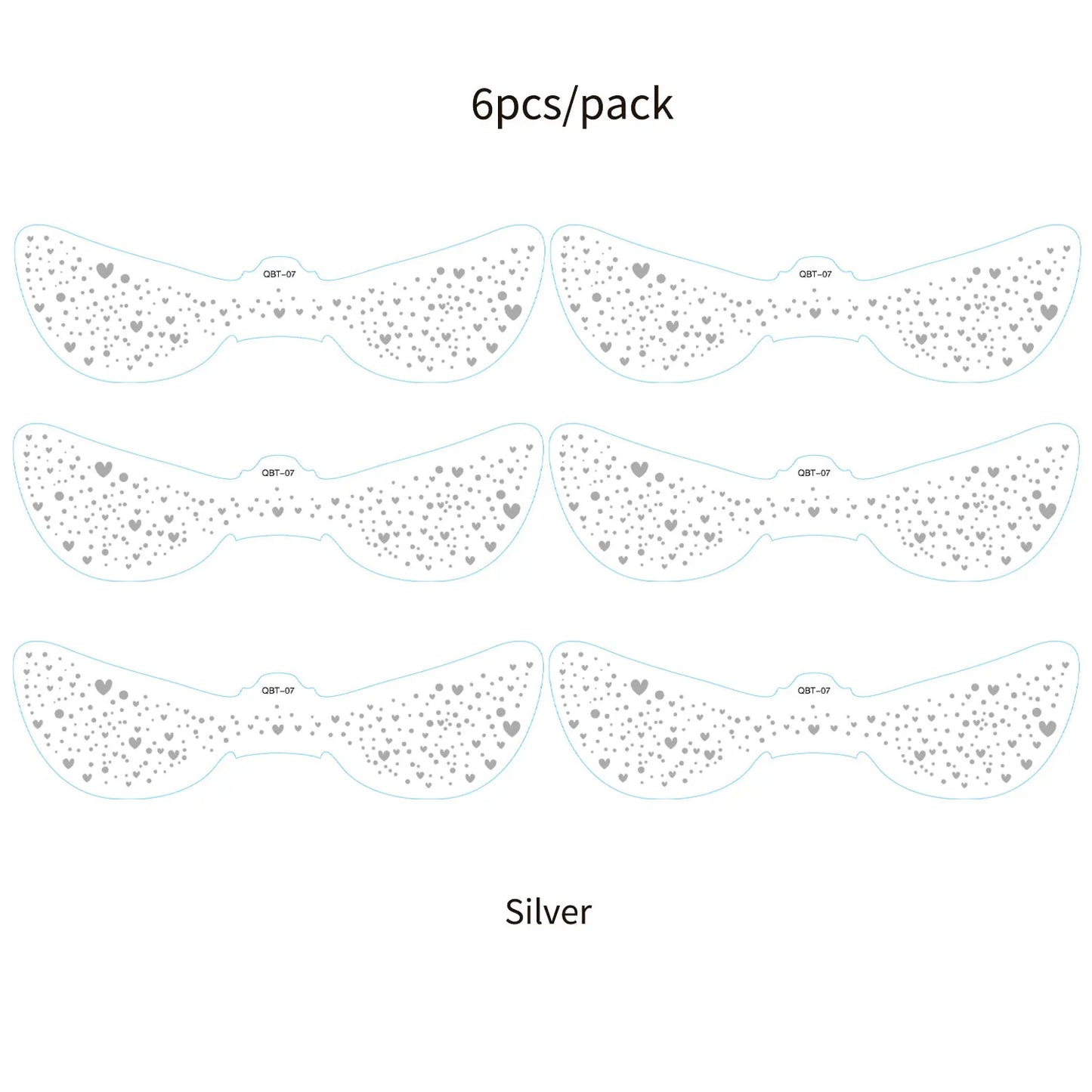 Faux Taches de Rousseur Pailletées - 6 Planches Stickers Maquillage Tendance