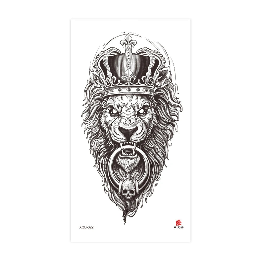 Tatouage Sleeve Animal – Loup, Lion, Tigre Bras Complet