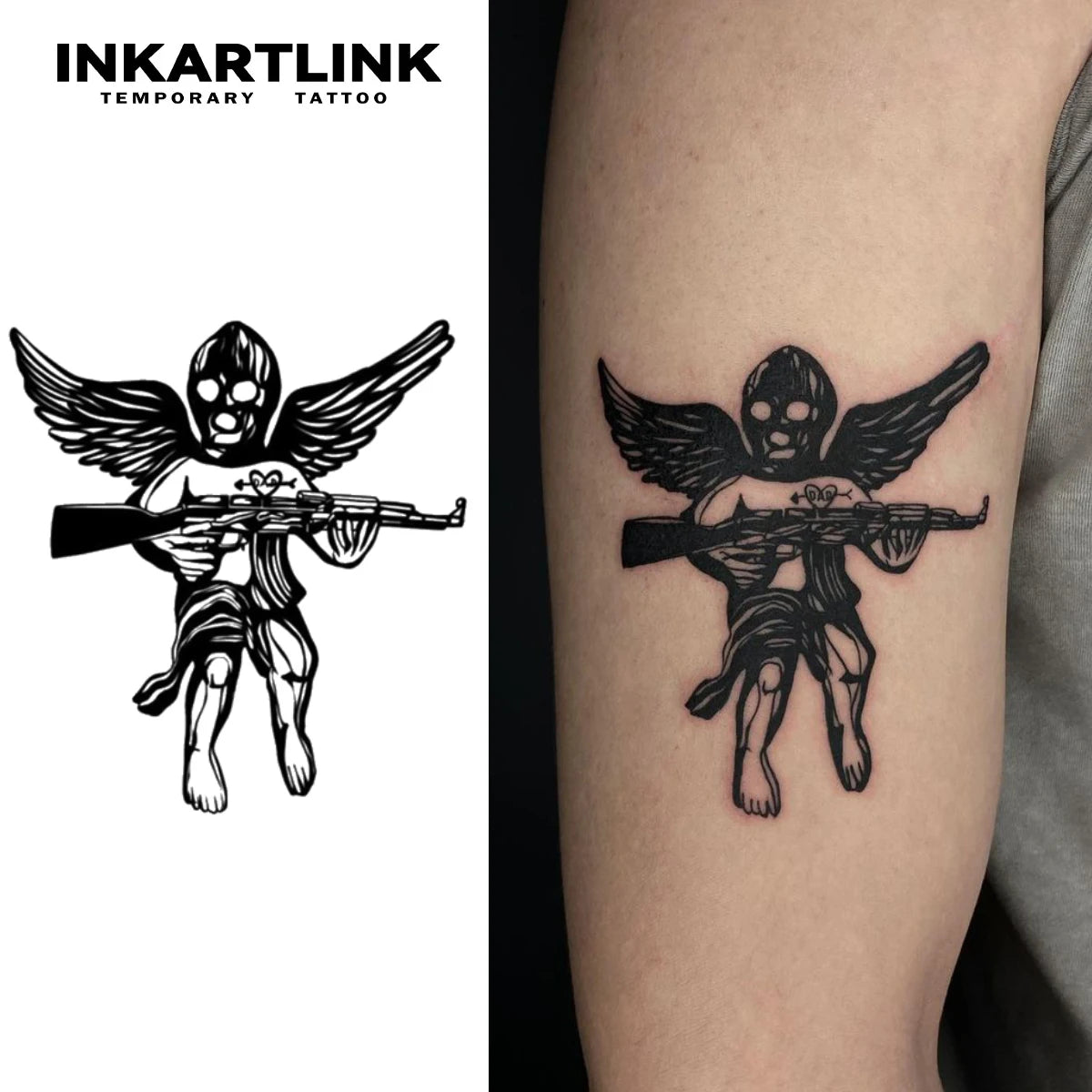 Tatouage Magic Ange avec Pistolet - Semi-Permanent Waterproof 15 Jours