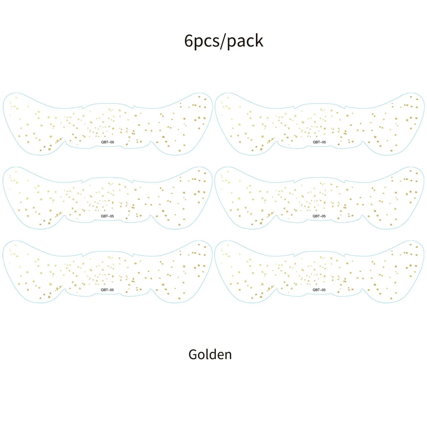 Faux Taches de Rousseur Pailletées - 6 Planches Stickers Maquillage Tendance