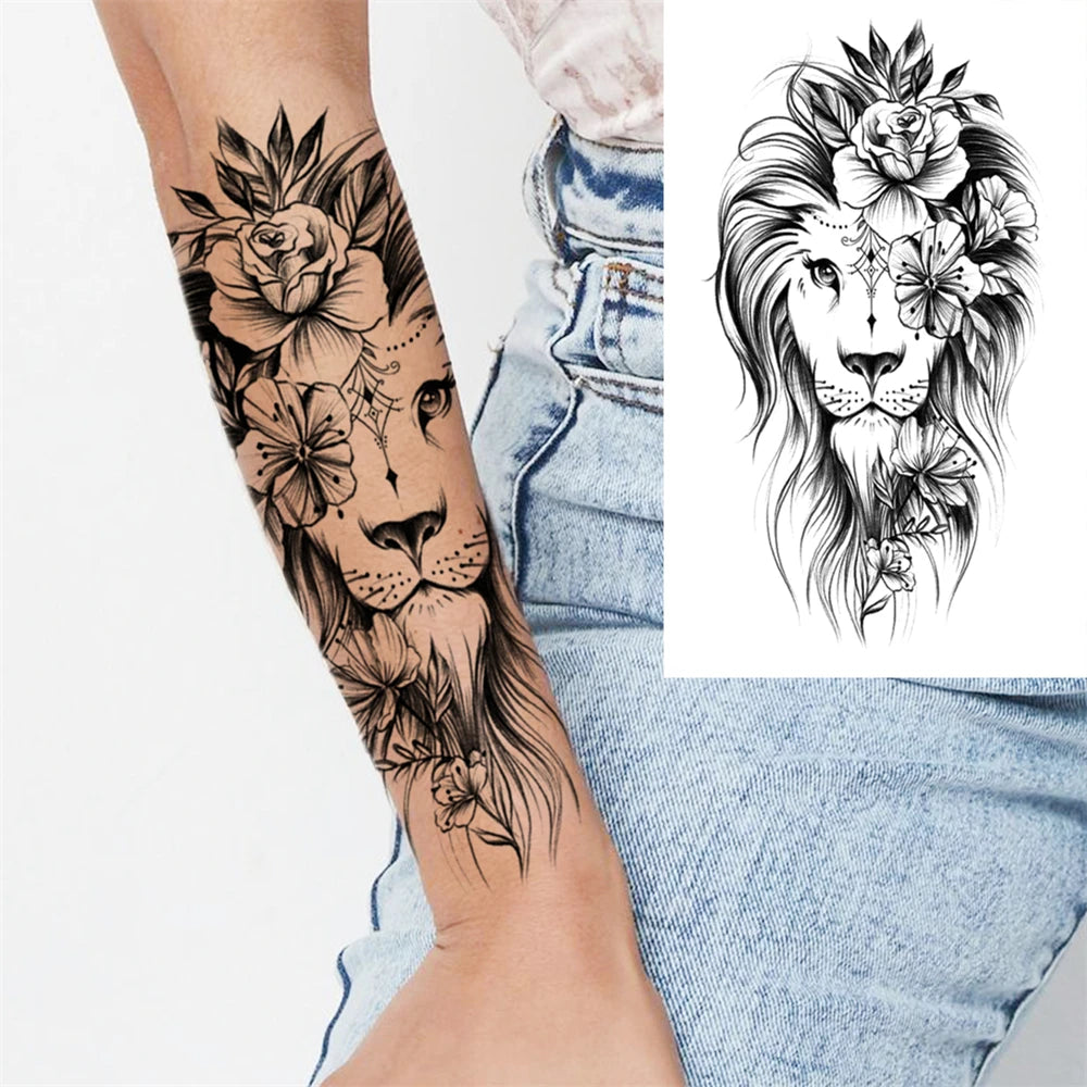 Tatouage Sleeve Bras Complet – Style Guerrier Réaliste Homme & Femme